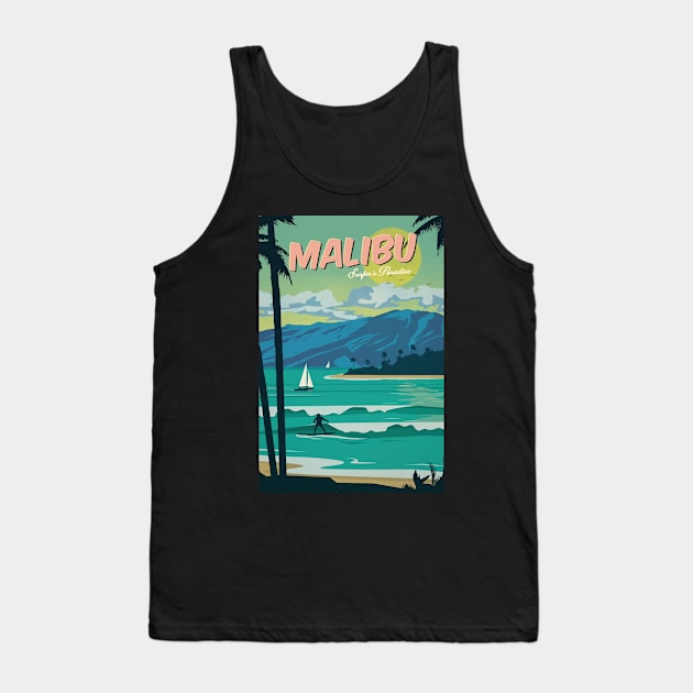 Malibu surfer's paradise Tank Top by NeedsFulfilled